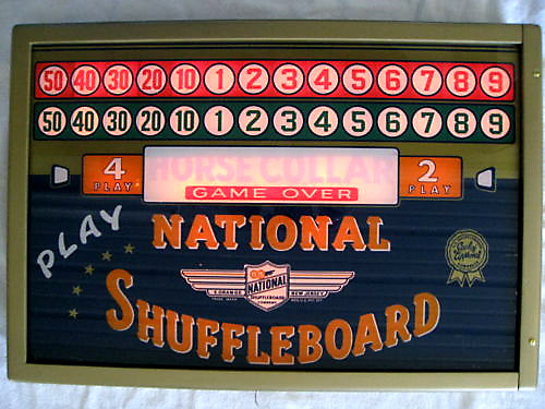 National Shuffleboard Scoreboard